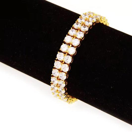 Tennis double bracelet