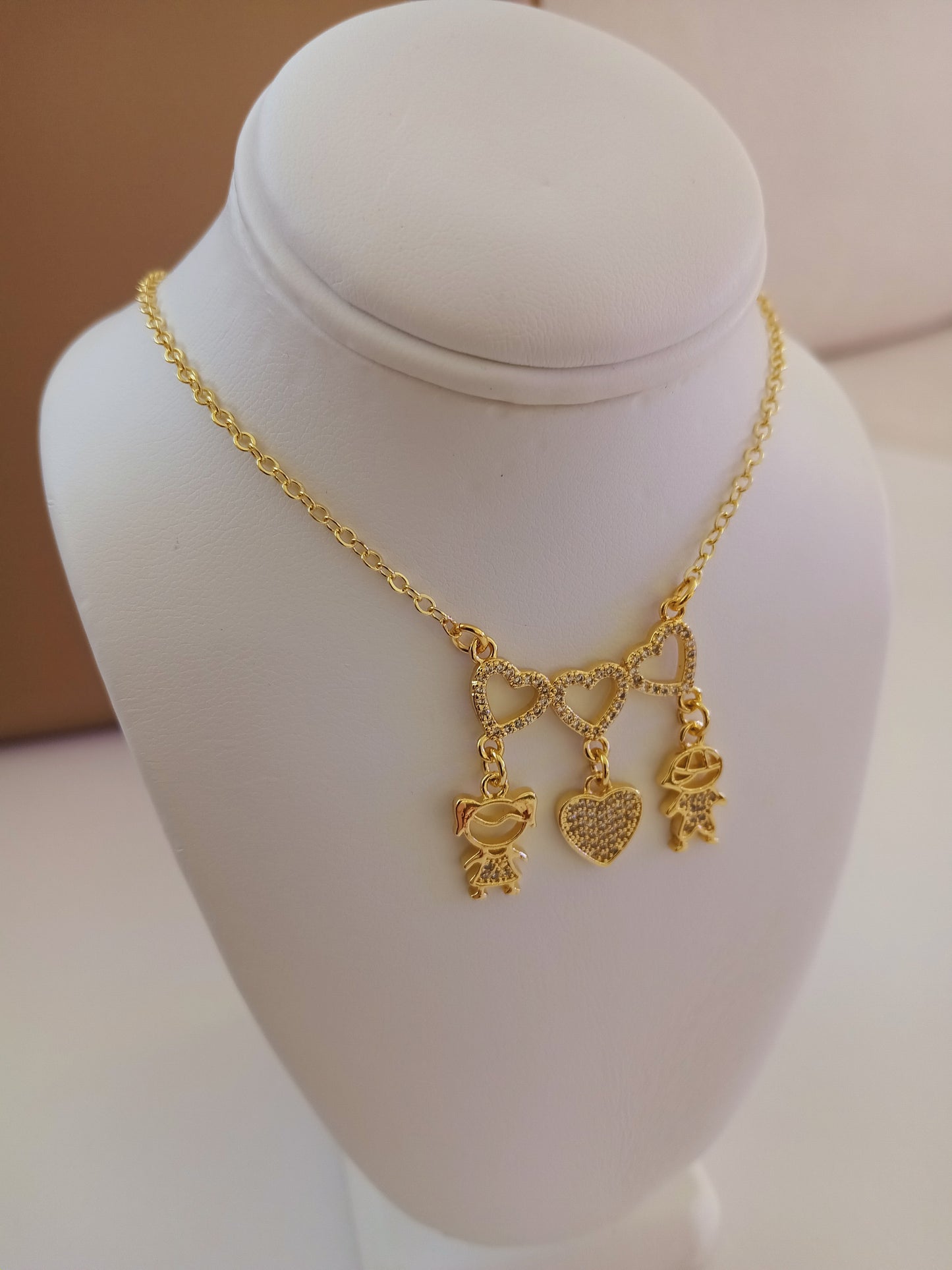 Girl & boy necklace
