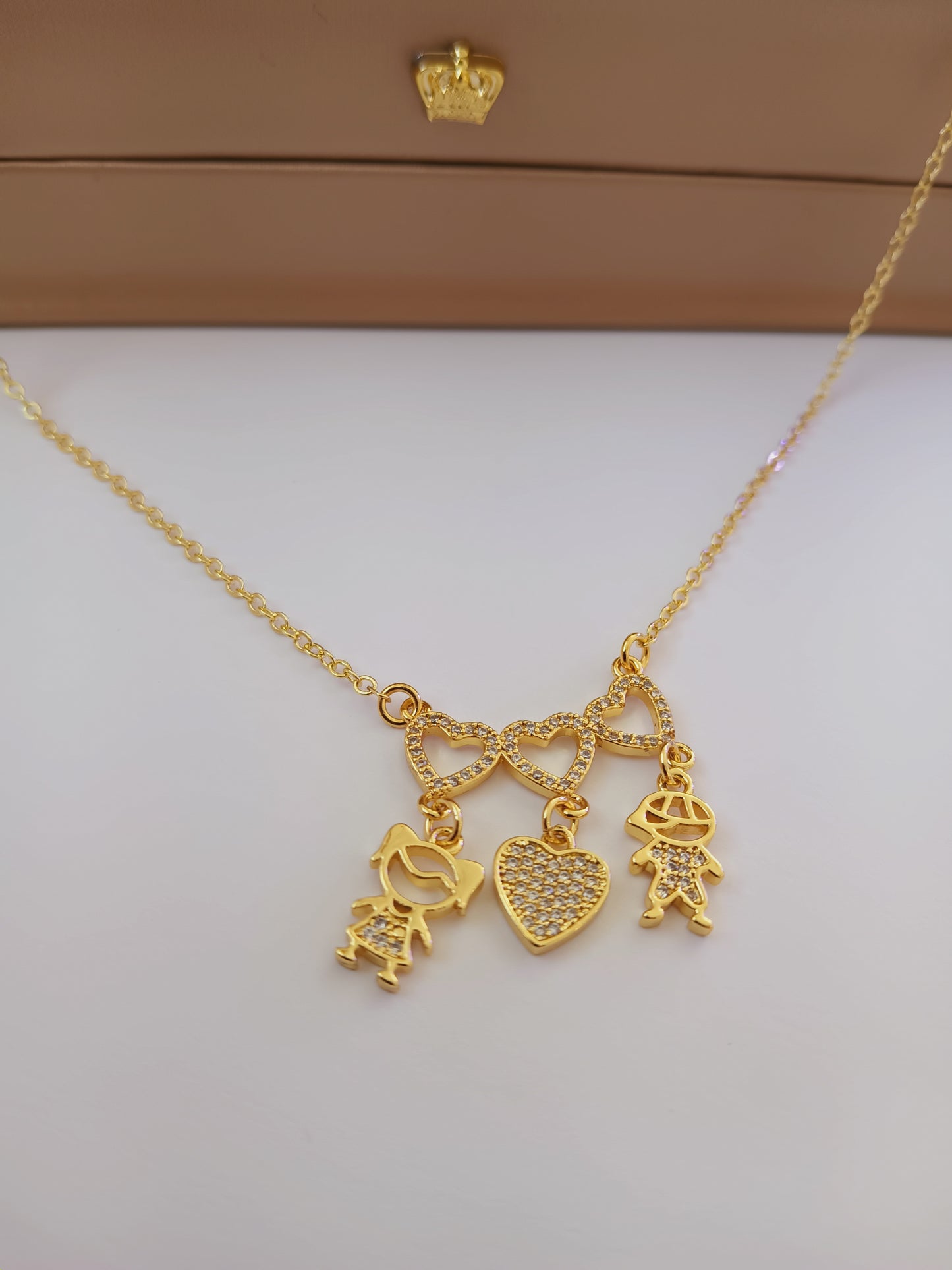 Girl & boy necklace