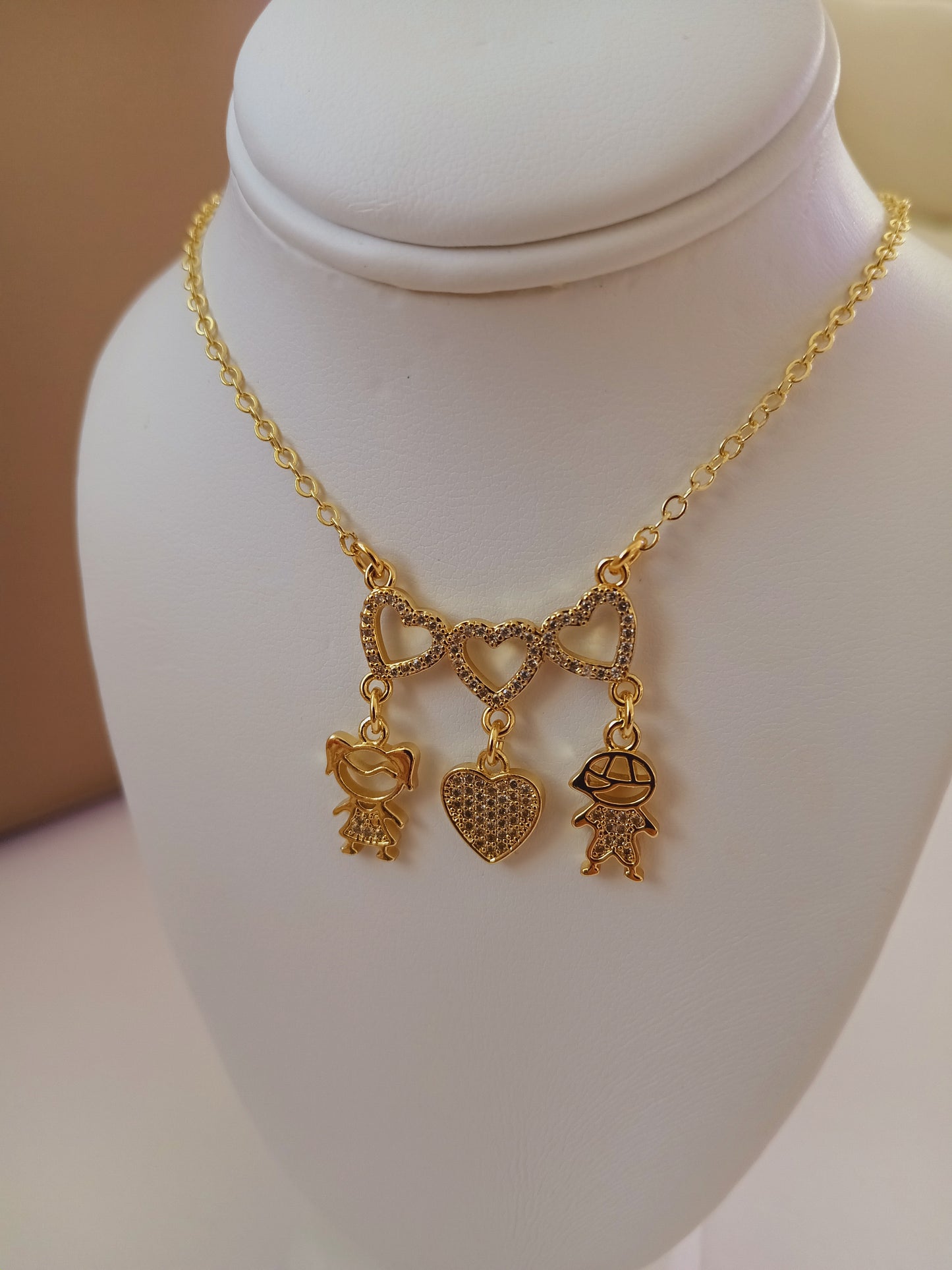 Girl & boy necklace