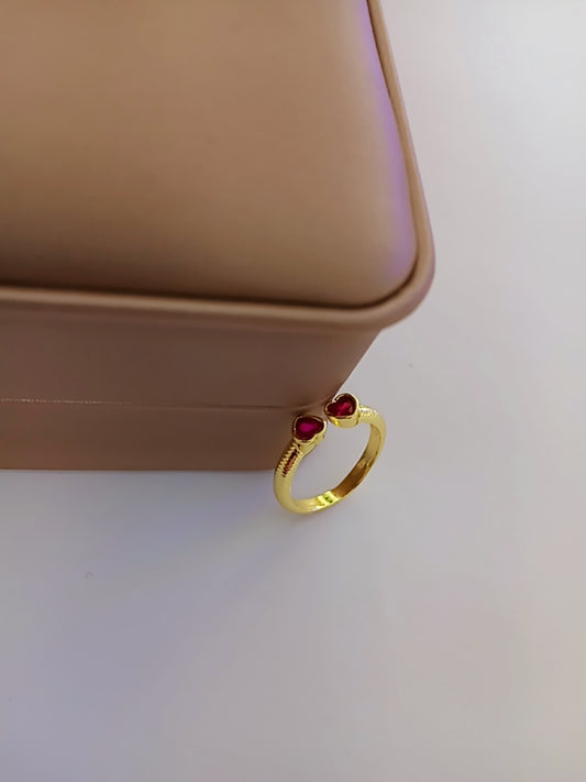 Red heart ring