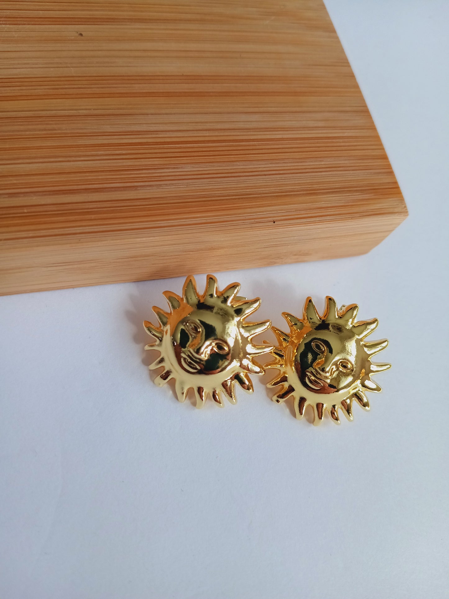Golden sun  earrings