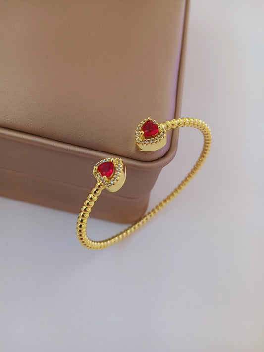 Red heart bracelet